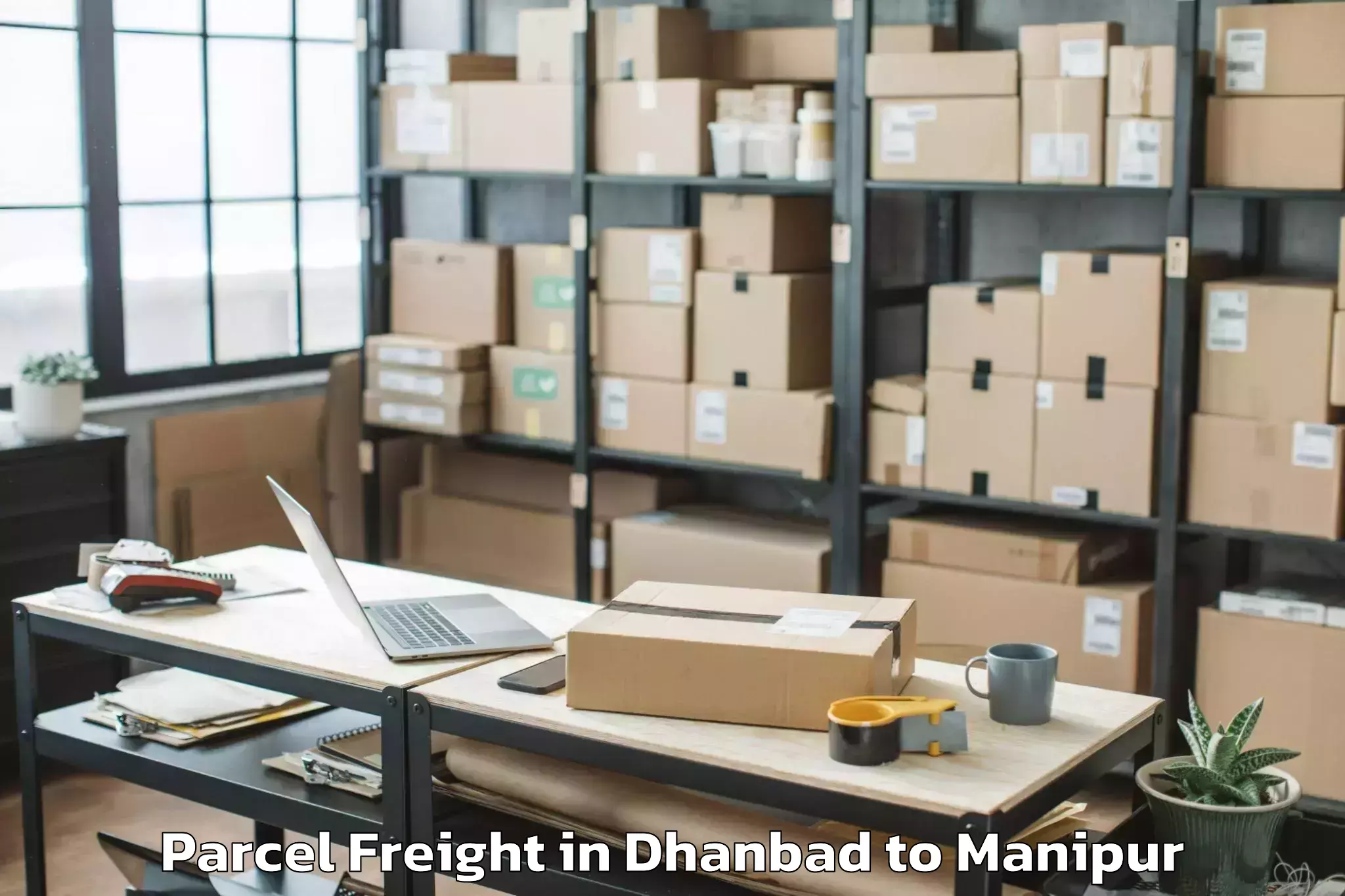 Leading Dhanbad to Keirao Bitra Parcel Freight Provider